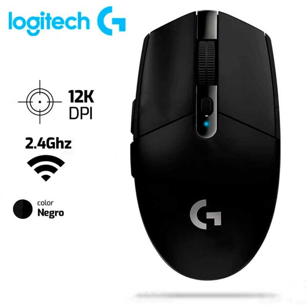 LOGITECH - Mouse Logitech G305 Inalambrico 12,000 DPI Negro