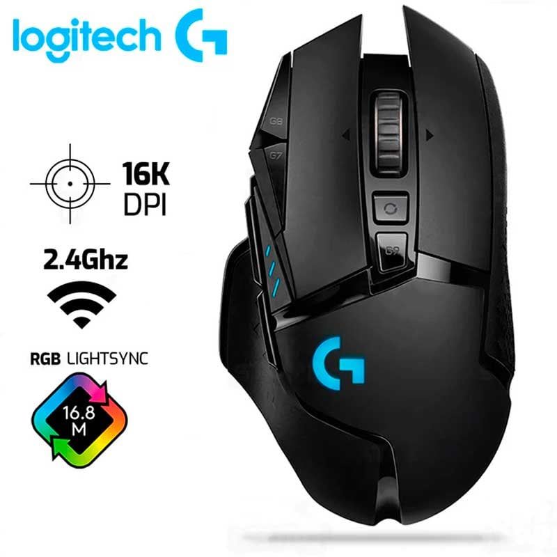 LOGITECH - Mouse LOGITECH G502 LIGHTSPEED Inalambrico 16,000 DPI RGB