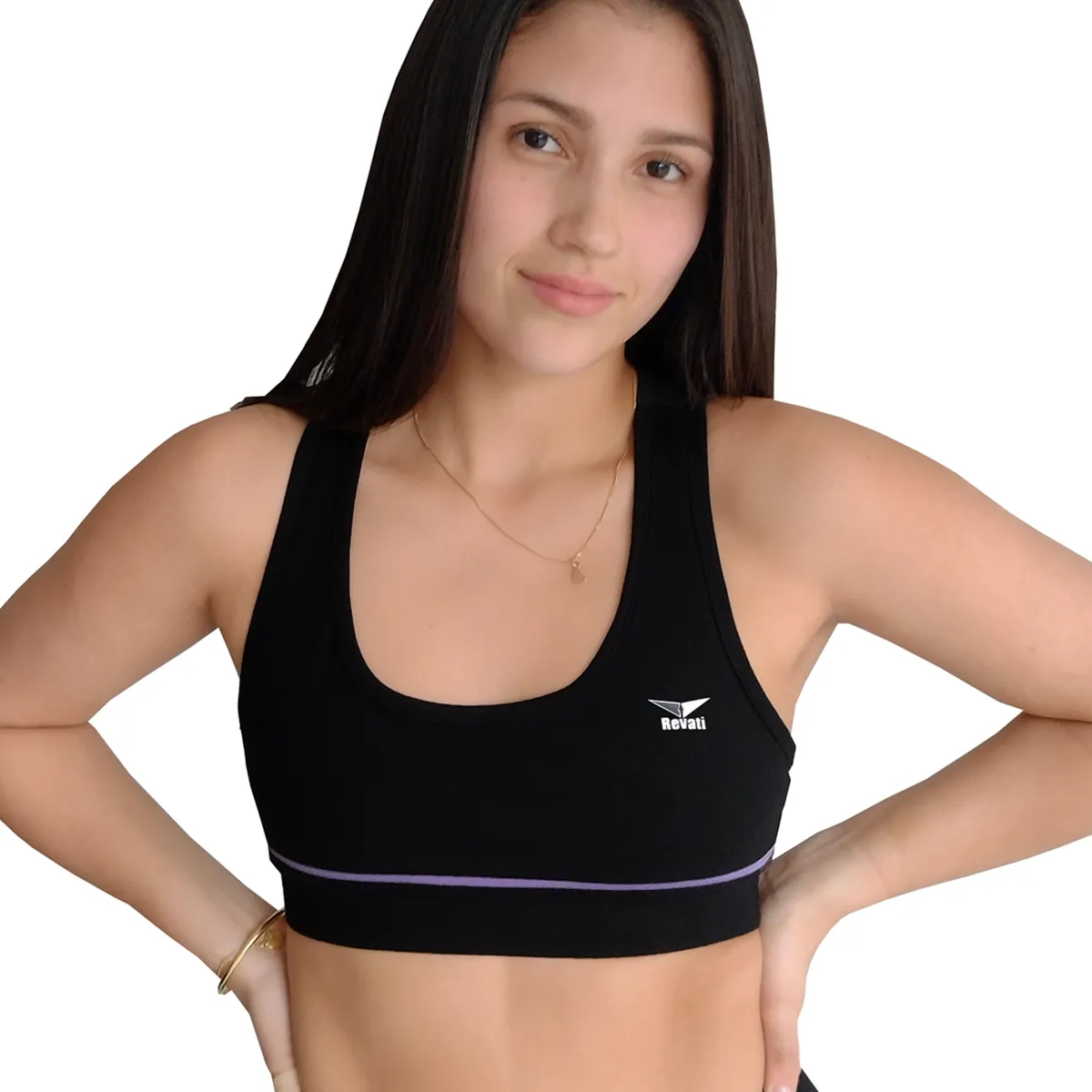 REVATI - Top deportivo mujer - Algodón licrado