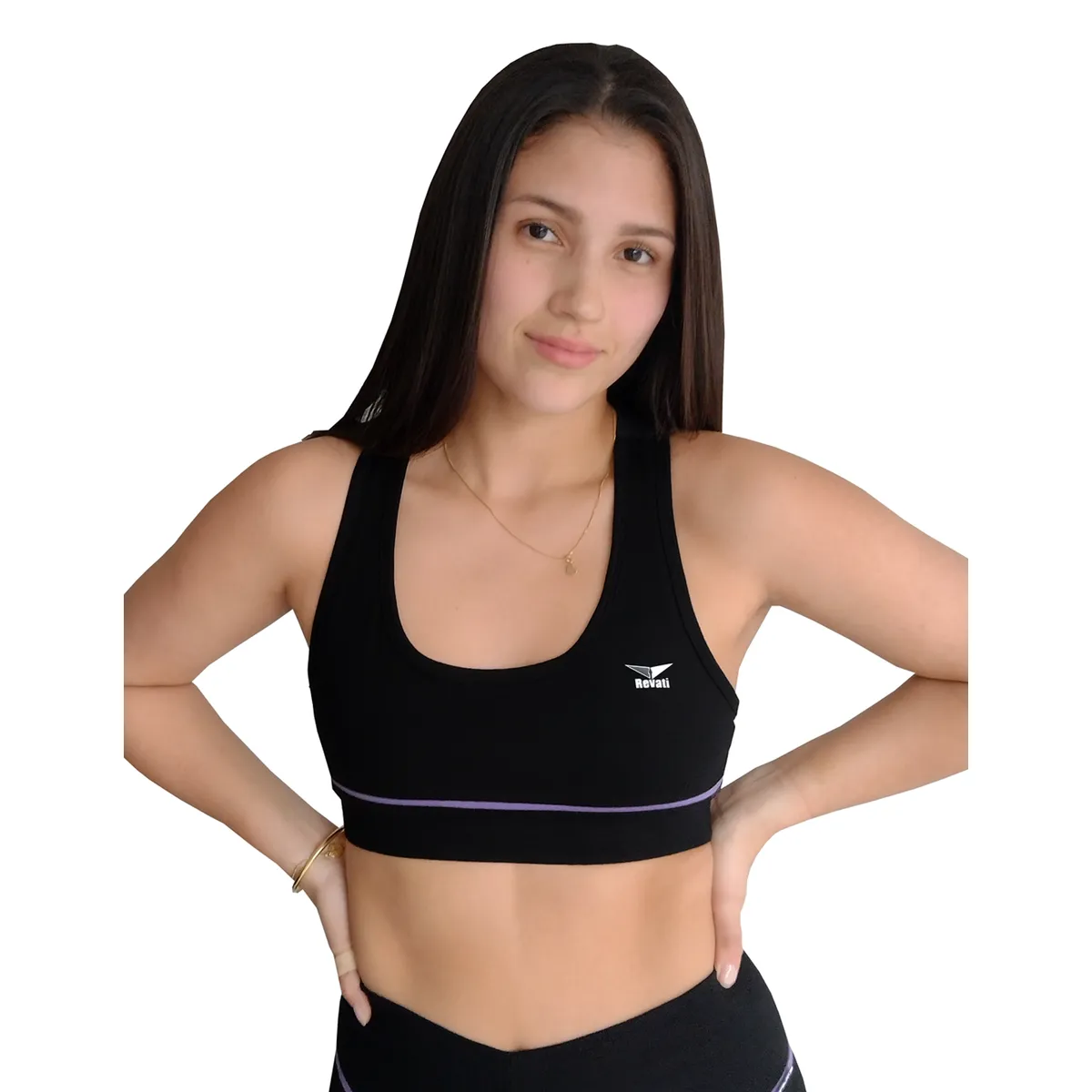 REVATI - Top deportivo mujer - Algodón licrado