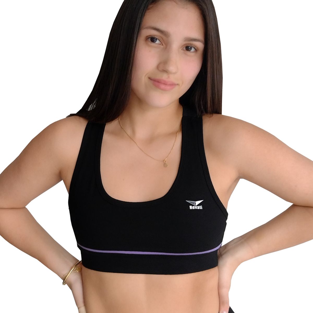 REVATI - Top deportivo mujer - Algodón licrado