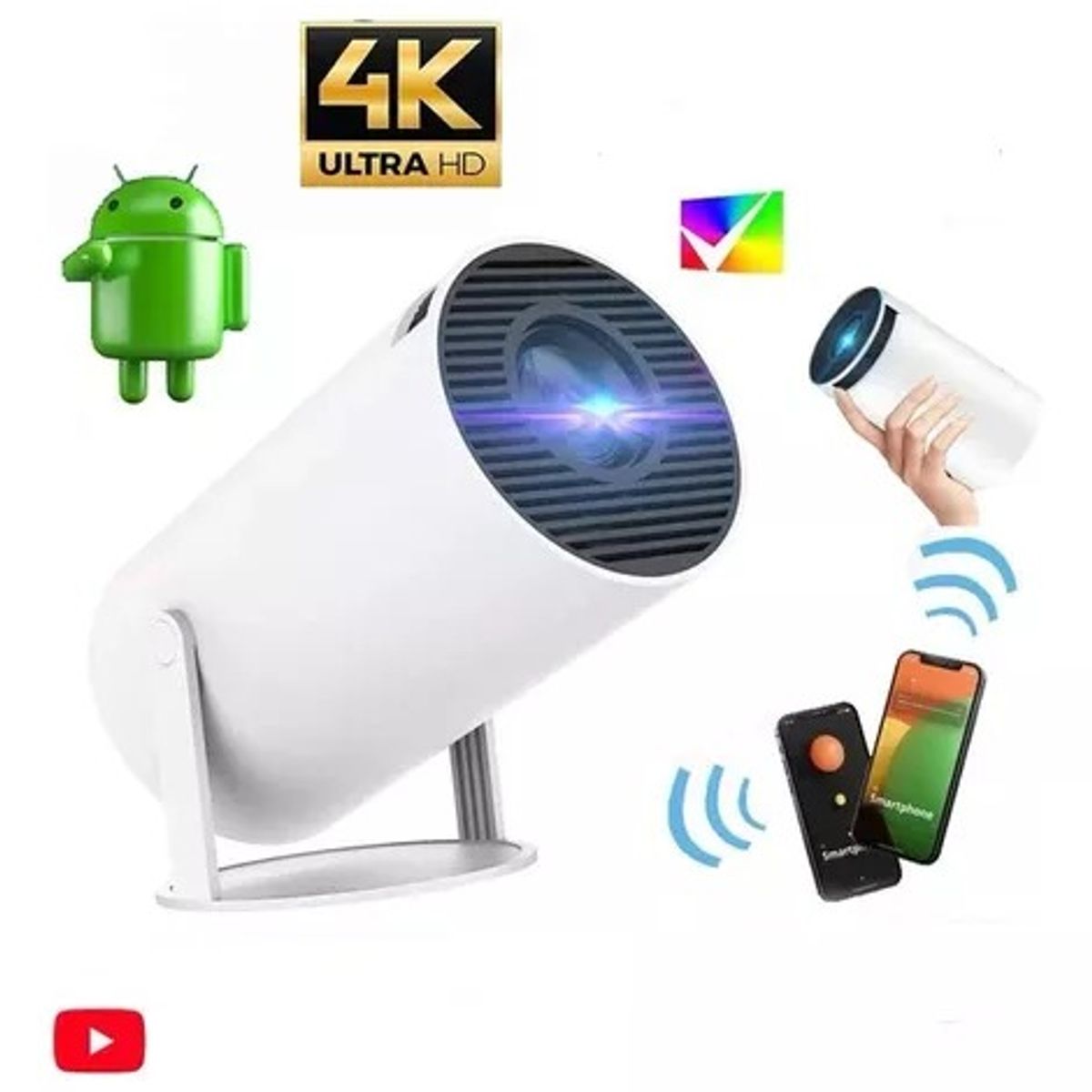 OEM - Proyector Multimedia 1080P Ultra HD Bluetooth 3000Lumens