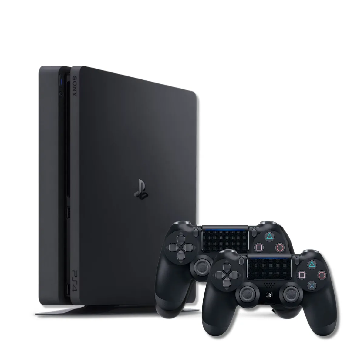 SONY - Consola Ps4 Slim 1TB Negro + 2 Dualshock reacondicionada