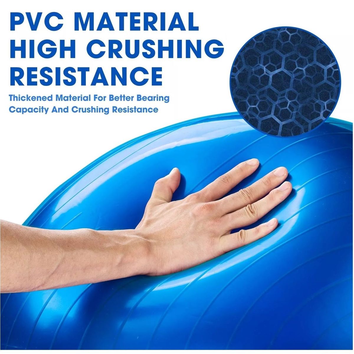 GENERICO - PELOTA DE YOGA PILATES 85 CM + INFLADOR GRATIS