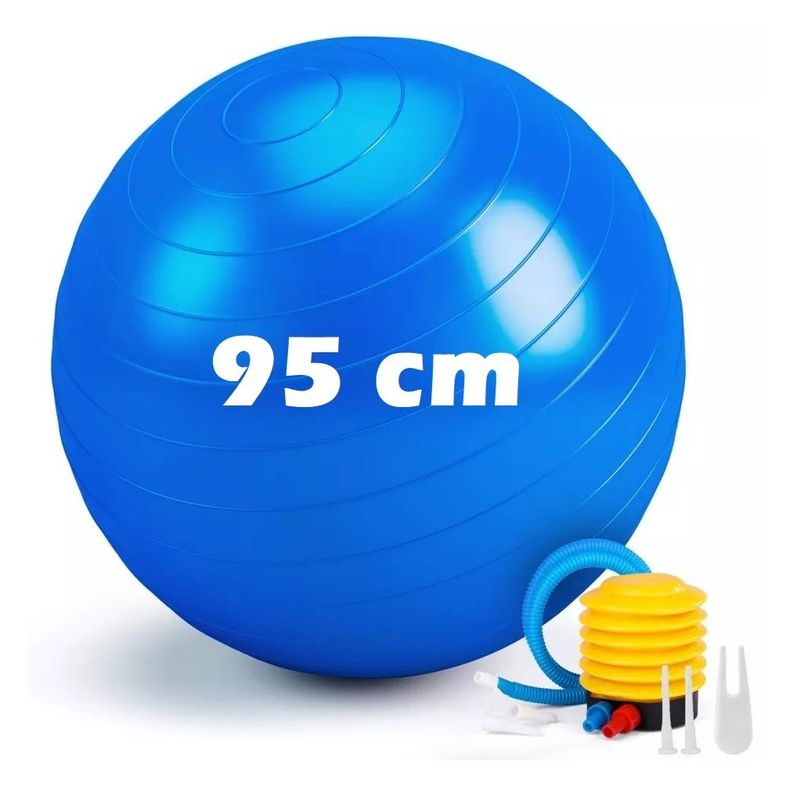 GENERICO - PELOTA DE YOGA  PILATES 95 CM + INFLADOR GRATIS
