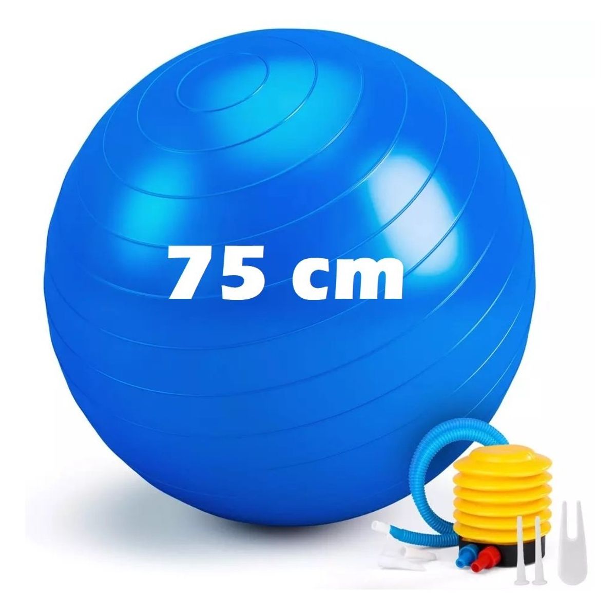 GENERICO - PELOTA DE YOGA PILATES 75 CM + INFLADOR GRATIS
