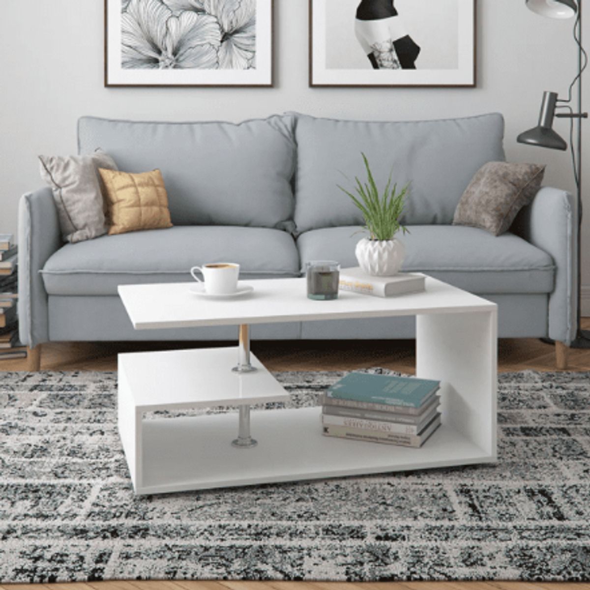 NACION MUEBLES - Centro de Mesa Elegante Nube NM