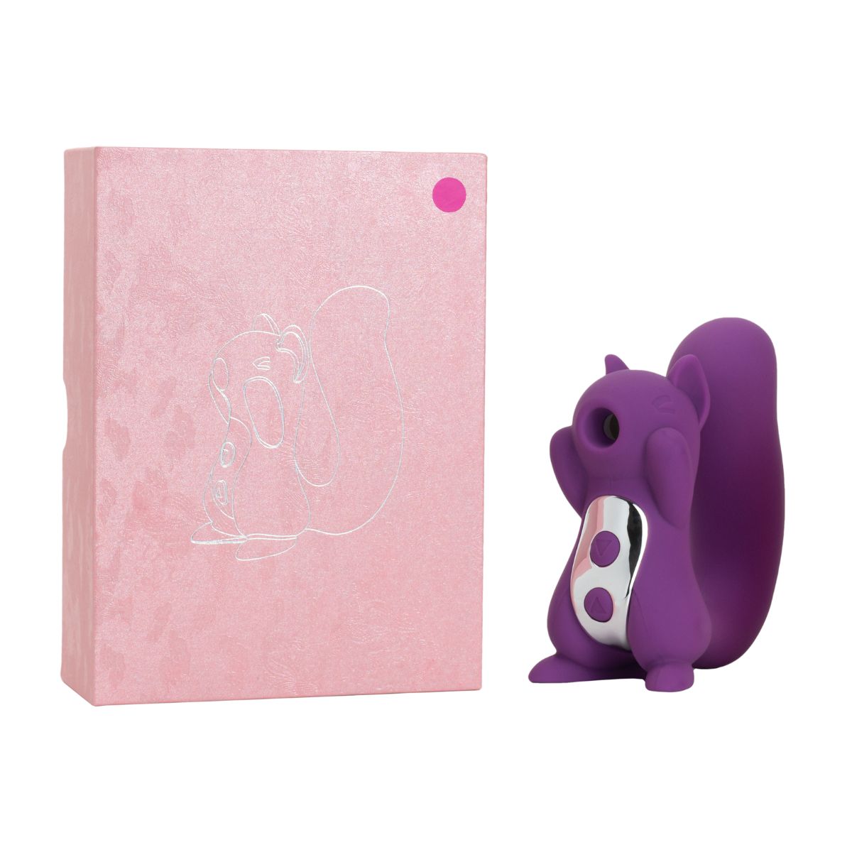 GENERICO - Succionador y Vibrador Forma de Ardilla - Morado