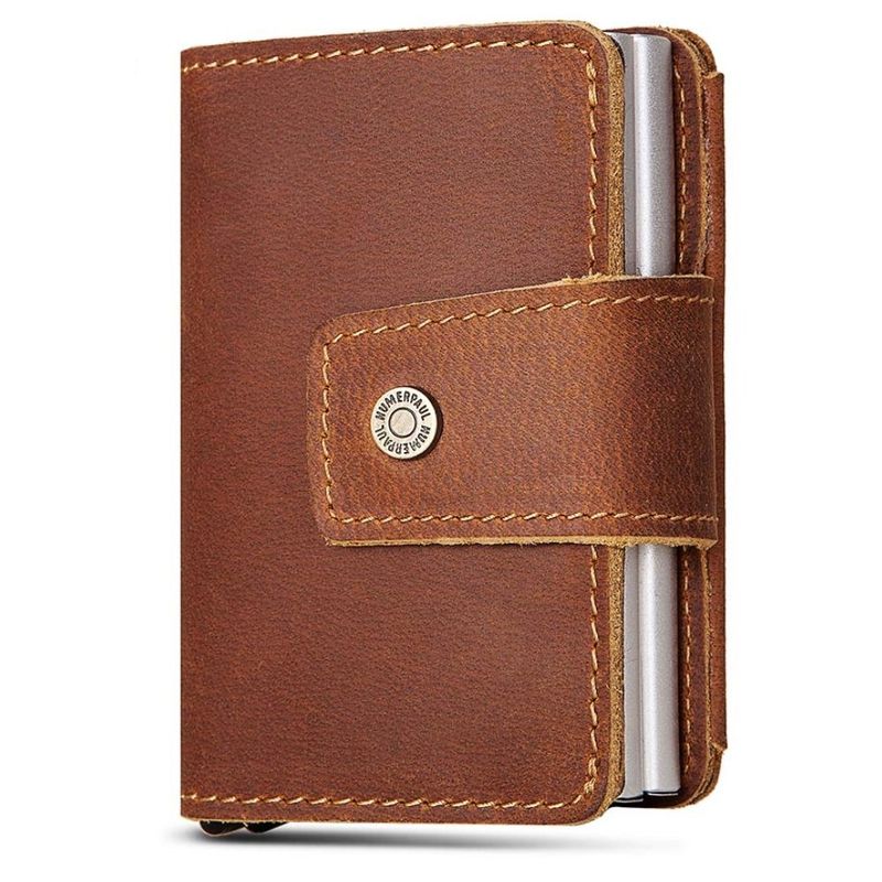 GENERICO - BILLETERA DOBLE TARJETERO 100 CUERO MARCA HUMERPAUL ORIGINAL