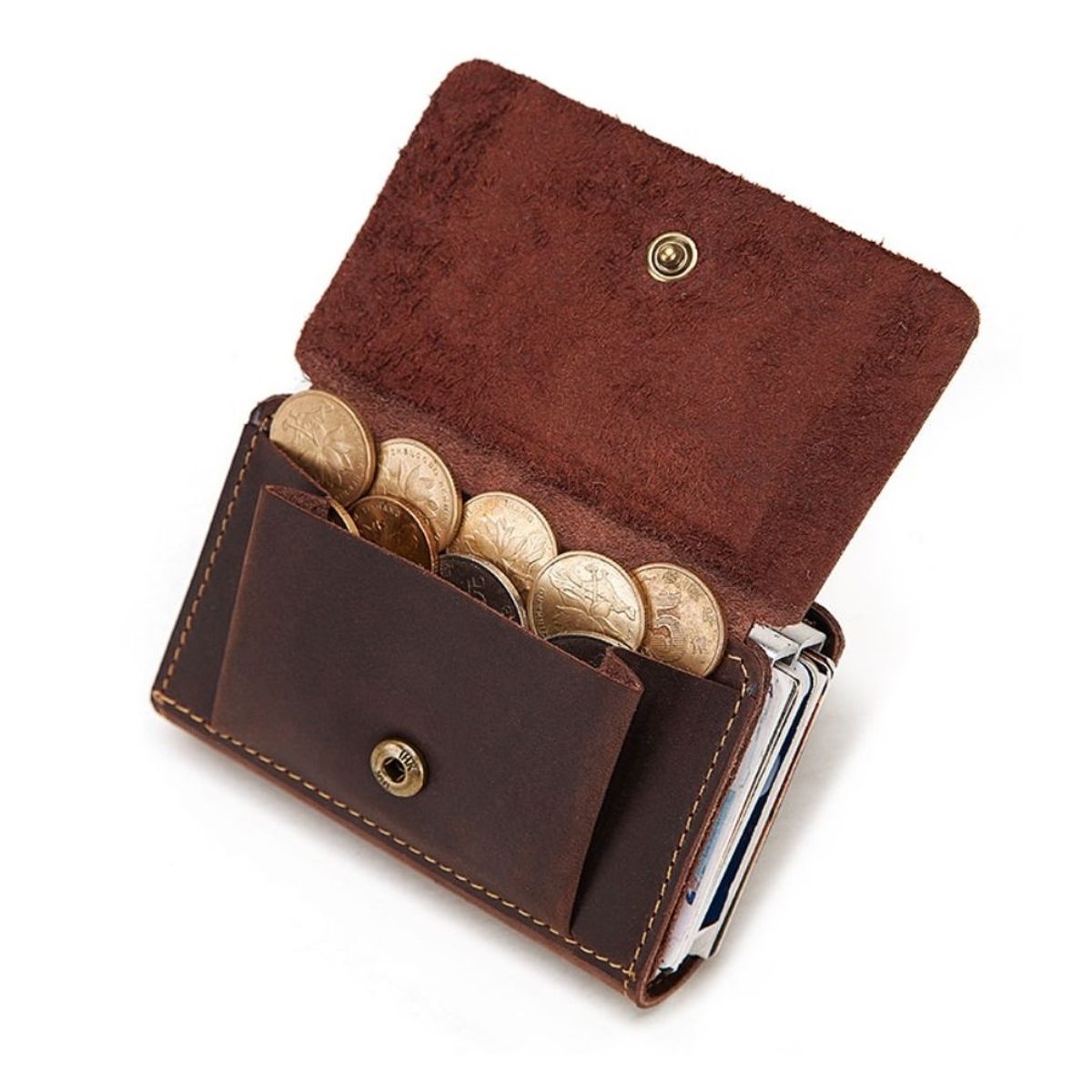 GENERICO - BILLETERA DOBLE TARJETERO 100 CUERO MARCA HUMERPAUL ORIGINAL