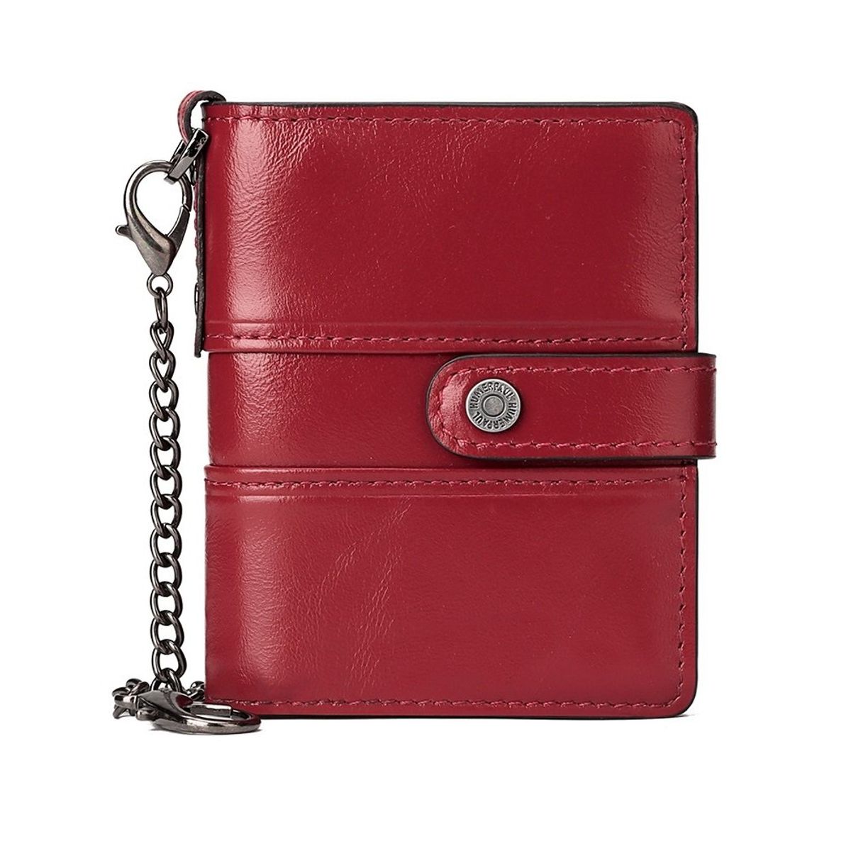 GENERICO - BILLETERA DE MUJER - TARJETERO CON CADENA 100 CUERO VACUNO HUMERPAUL