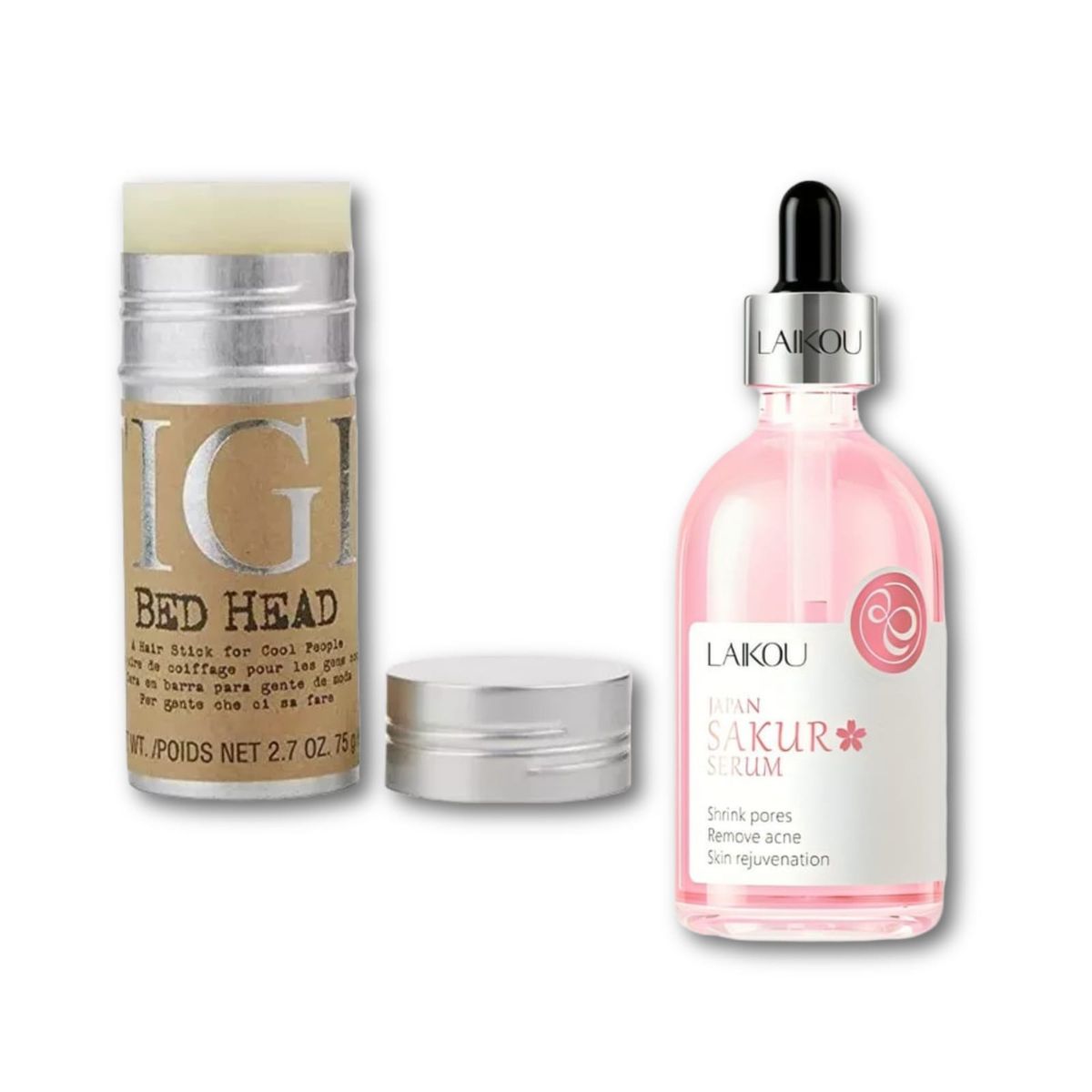 BIOAQUA - Serum Sakura 100ml + Barra de Cera Para el Cabello Anti frizz