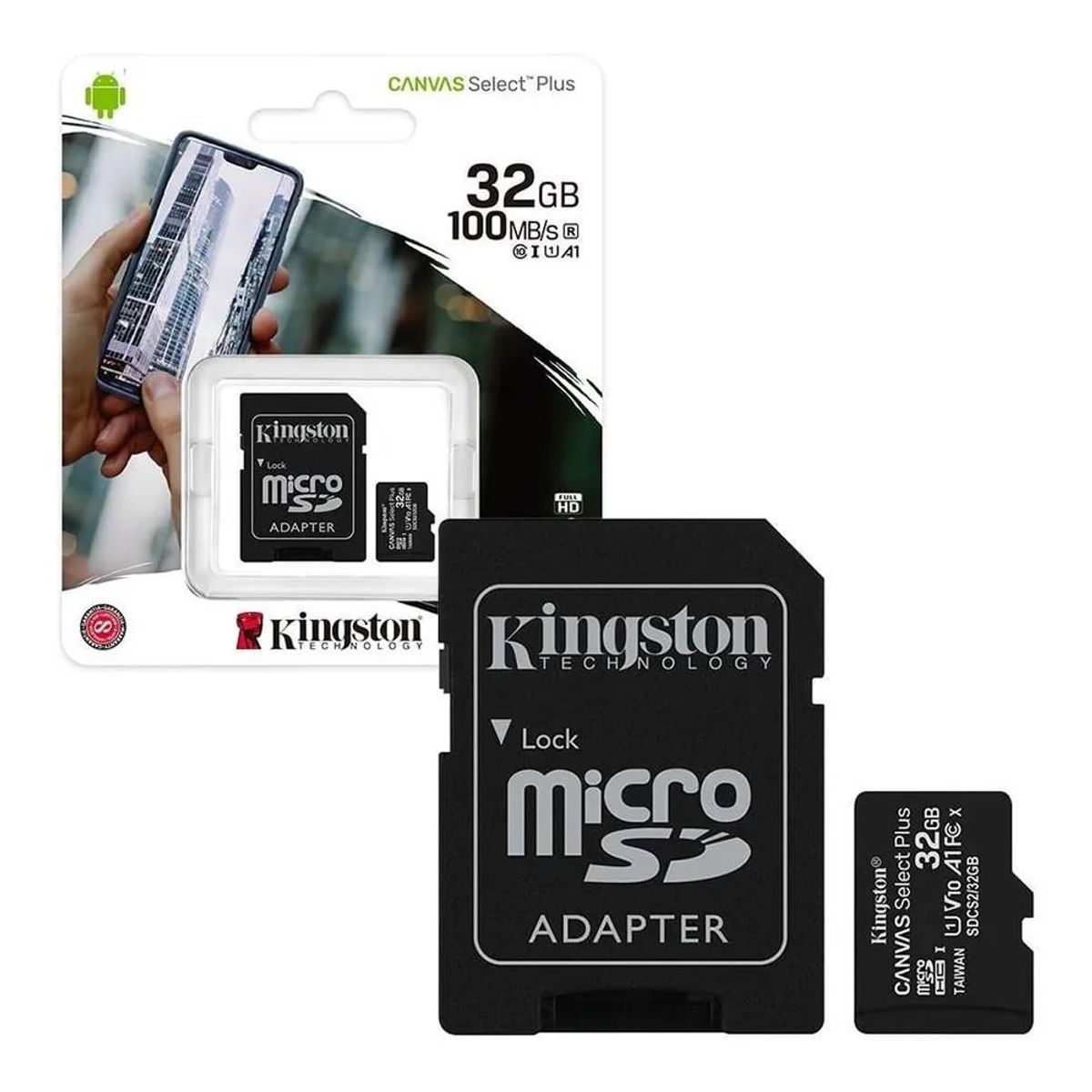 KINGSTON - memoria microSD de 32GB clase 10  kignston canvas