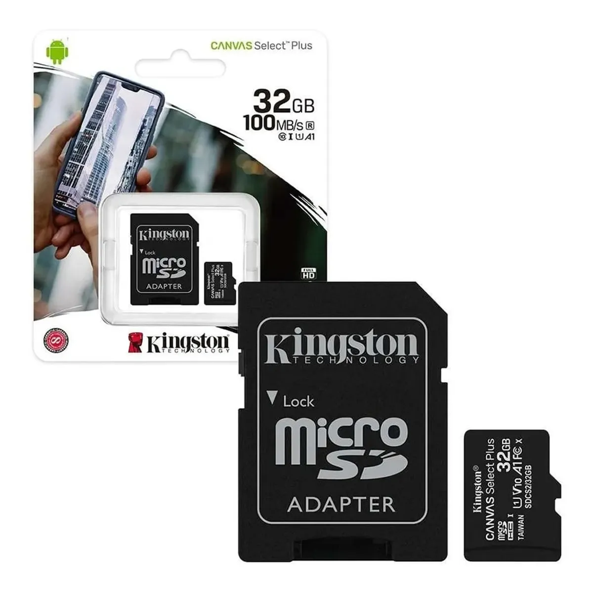 KINGSTON - memoria microSD de 32GB clase 10  kignston canvas