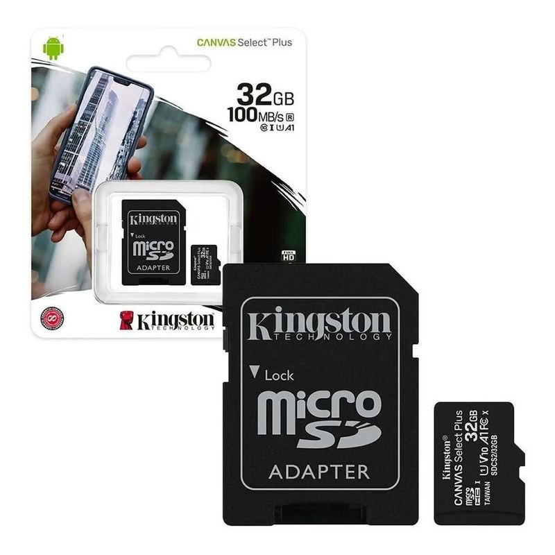 KINGSTON - memoria microSD de 32GB clase 10  kignston canvas