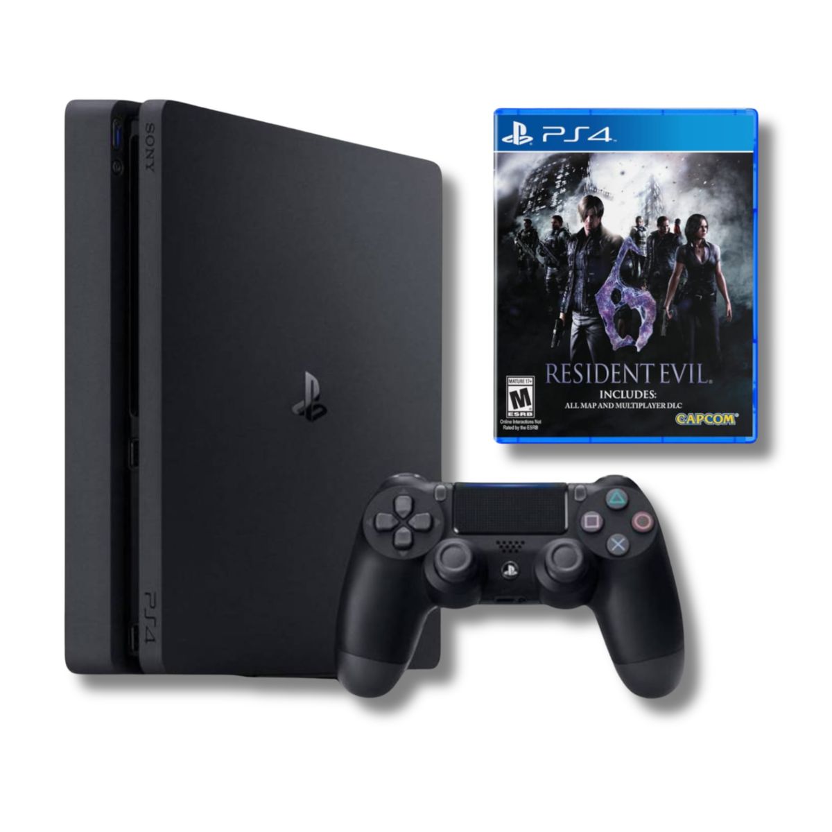 SONY - Consola Ps4 Slim 1TB Negro + Resident evil 6 reacondicionado