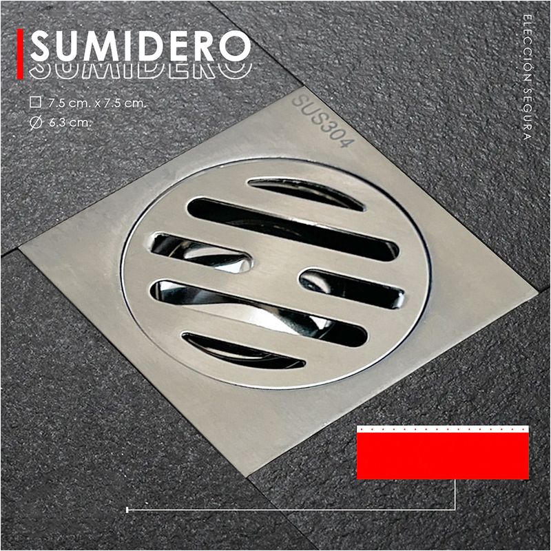 XM - Sumidero en Acero Inoxidable 304