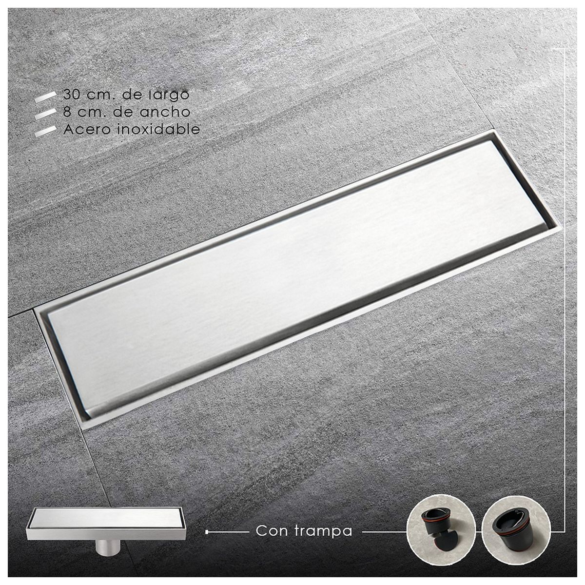 XM - Sumidero en Acero Inoxidable 304