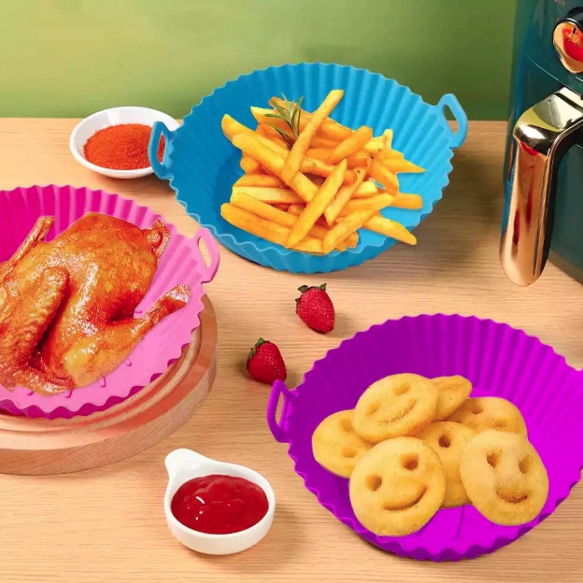 GENERICO - MOLDE DE SILICONA PARA FREIDORA DE AIRE