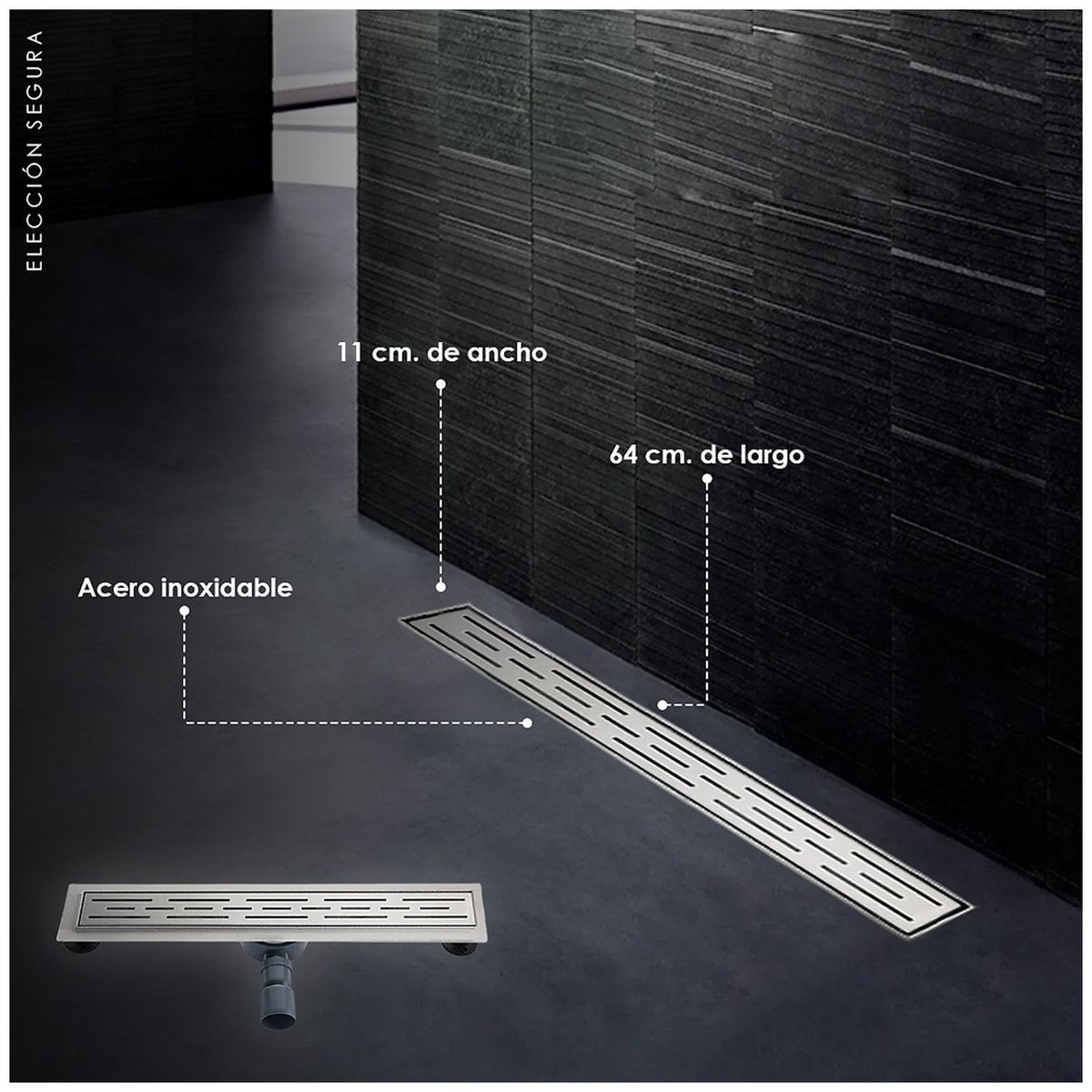 GENERICO - Sumidero en Acero Inoxidable 304