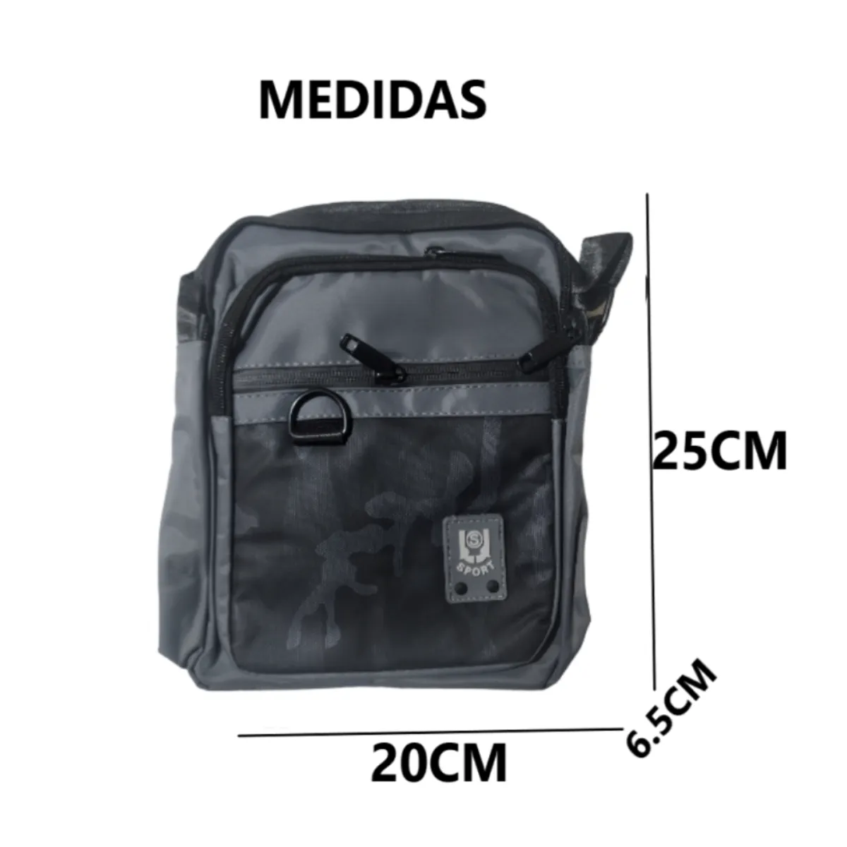 GENERICO - Morral Pechera Bandolera impermeable de nilón para hombre