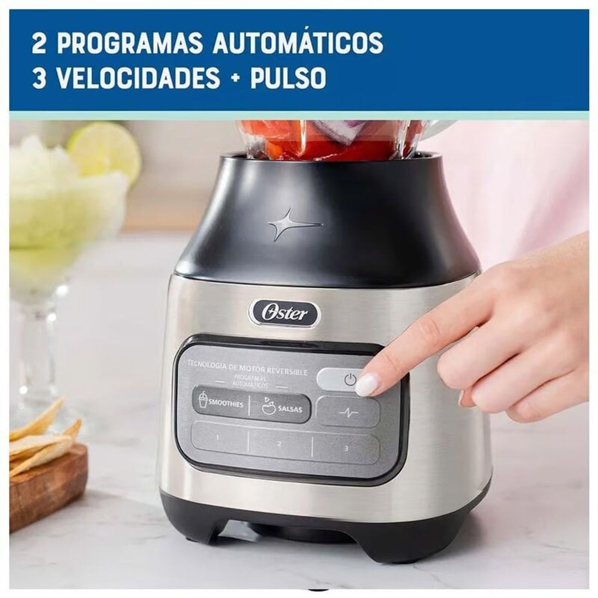 OSTER - Licuadora Oster con tecnología reversible 800W BLSTPEG-NRT