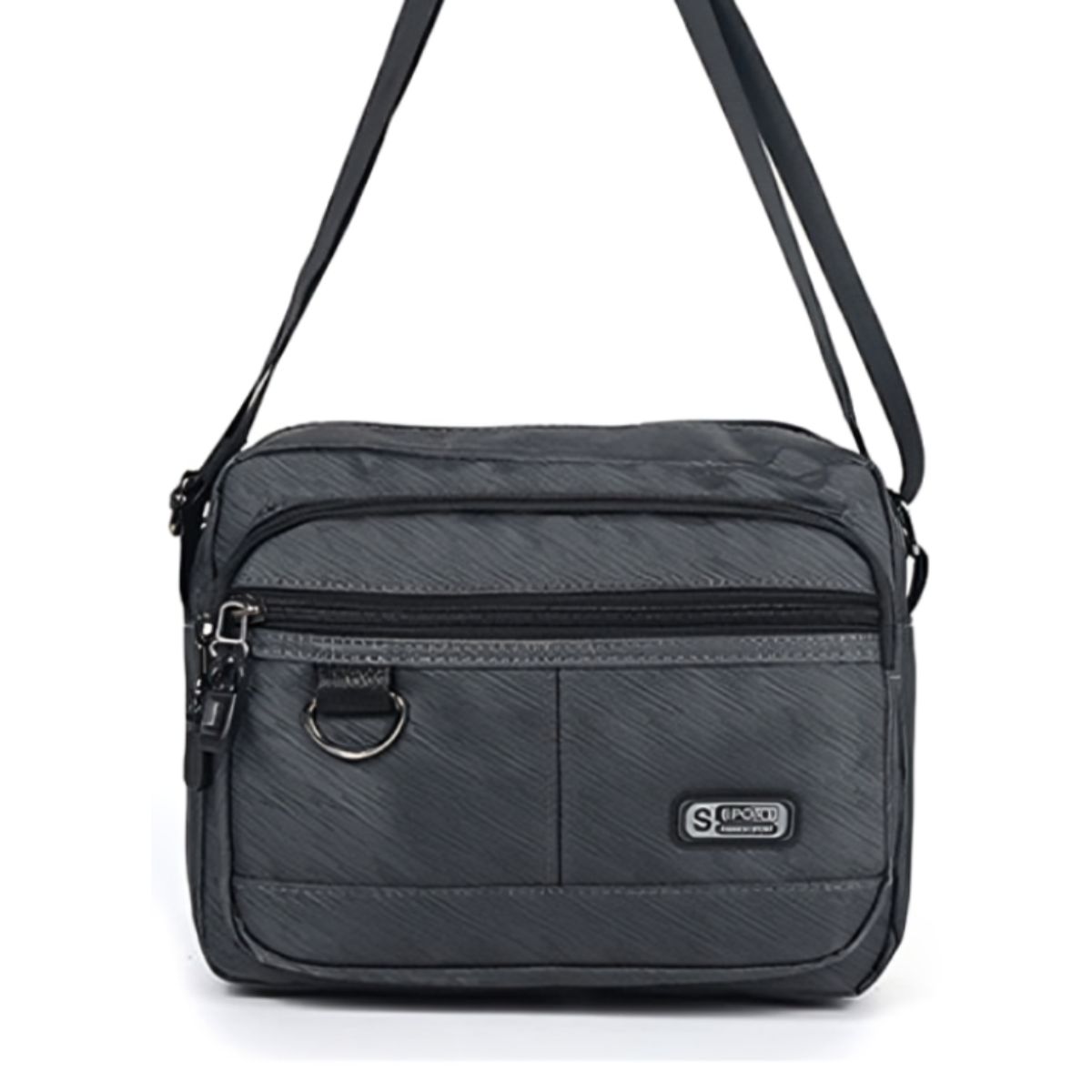 GENERICO - Morral Bandolera casual con cierre para hombre - Nylon