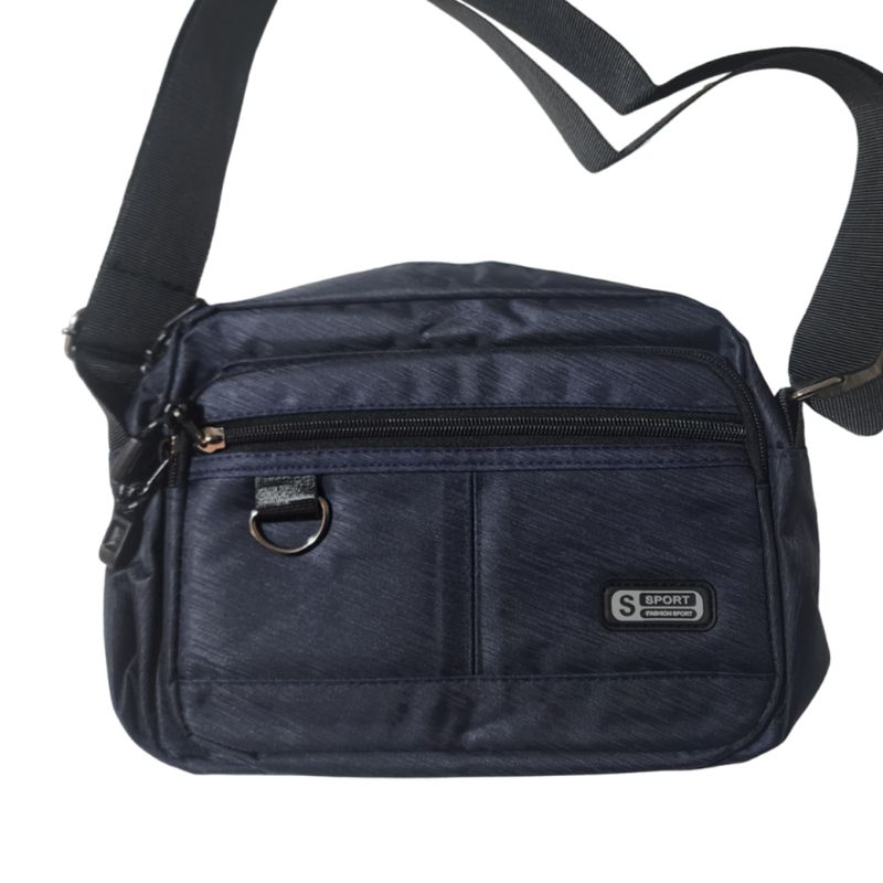 GENERICO - Morral Bandolera casual con cierre para hombre - Nylon