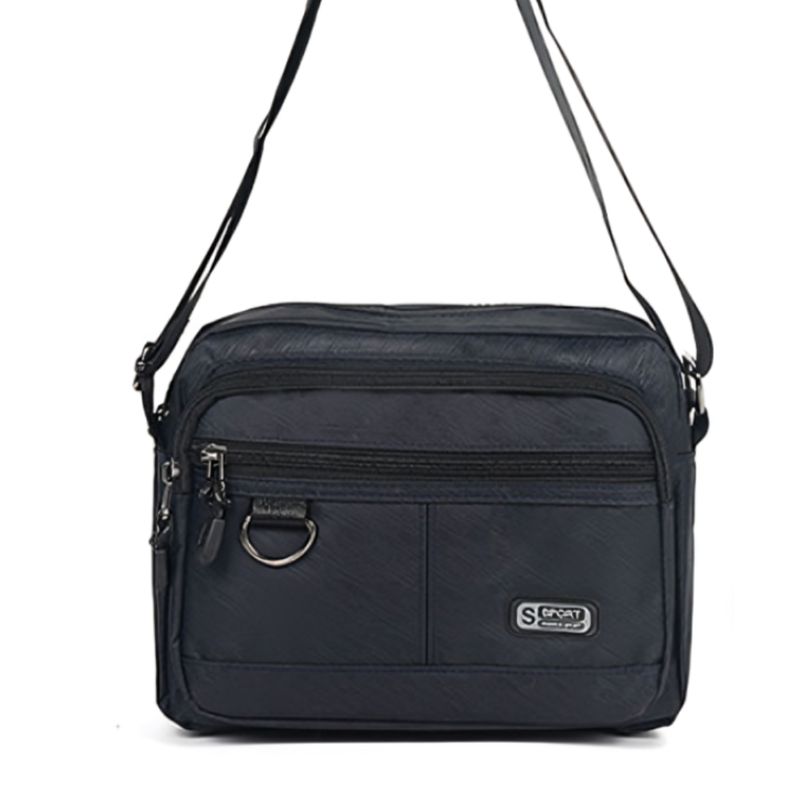 GENERICO - Morral Bandolera casual con cierre para hombre - Nylon