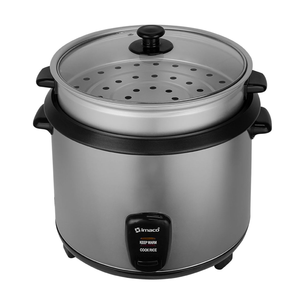 IMACO - Olla Arrocera Imaco IRC281 Metálica con Vaporera