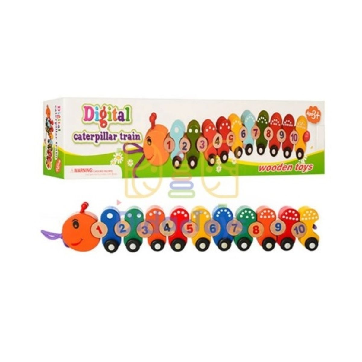 GENERICO - Tren Wooden Toys Gusano 1 al 10