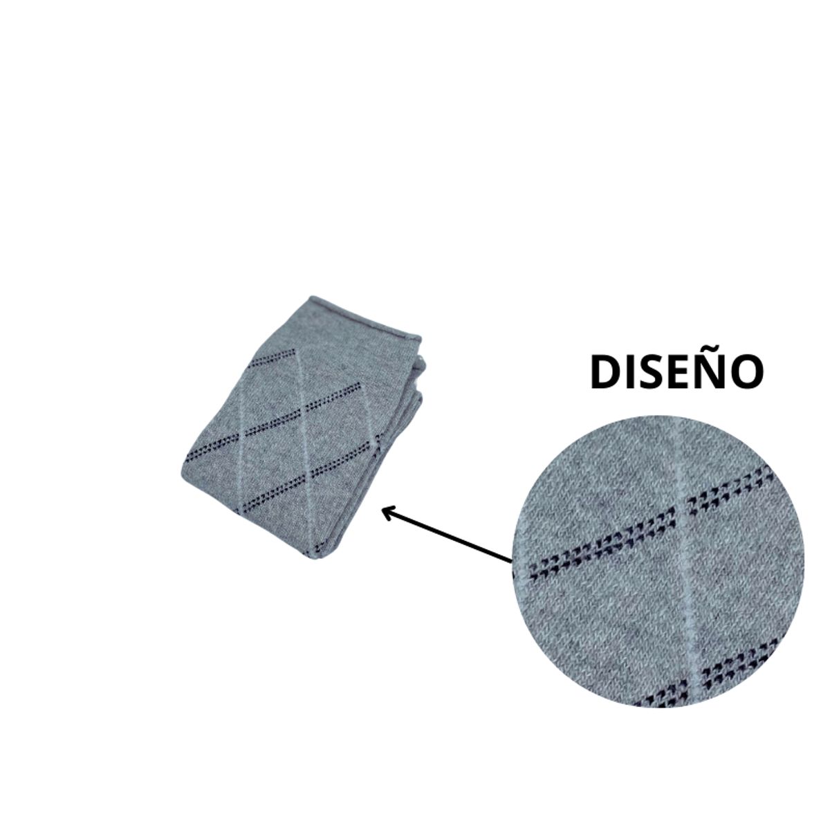 GENERICO - Pack de 3 Medias de Vestir Hombre Gris y Celeste