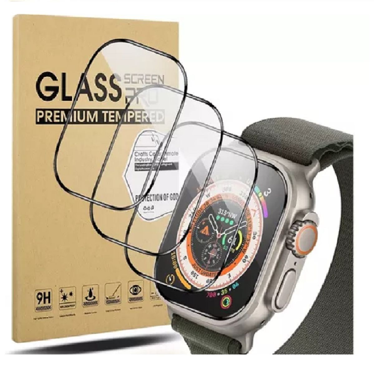 GENERICO - PROTECTOR DE PANTALLA DE VIDRIO  PARA APPLEWATCH 49MM