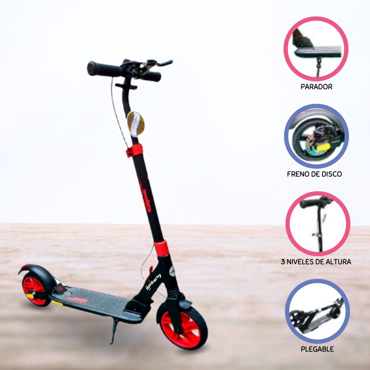 OKA - Scooter de Aluminio OKA »JUVENIL» RED