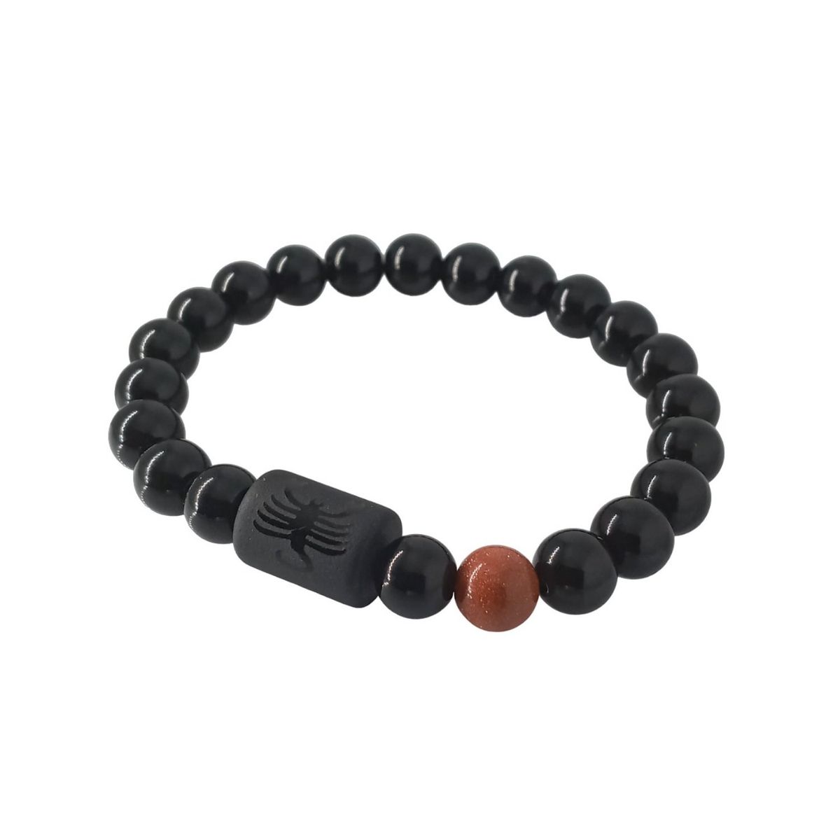 LUCYANA JOYAS Y ACCESORIOS - Pulsera Mujer Zodiaco ESCORPIO Cuarzo Ágata y Arenisca - Joyas Lucyana