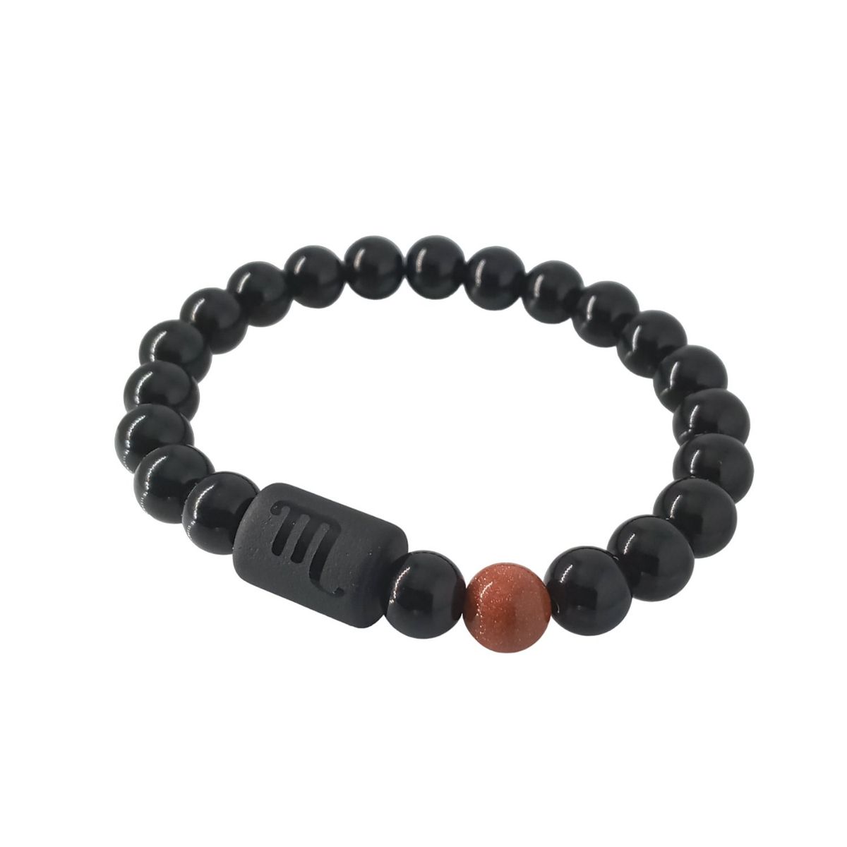 LUCYANA JOYAS Y ACCESORIOS - Pulsera Mujer Zodiaco ESCORPIO Cuarzo Ágata y Arenisca - Joyas Lucyana