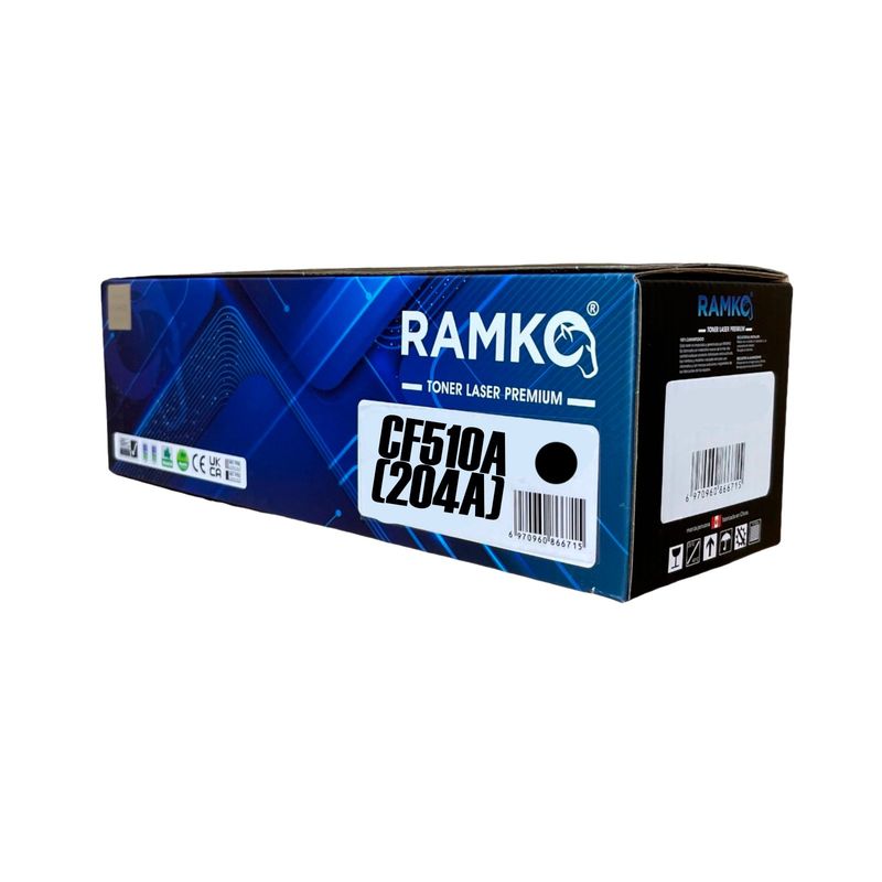 RAMKO - TONER COMPATIBLE HP 204A (CF510A) NEGRO 1,100 PG