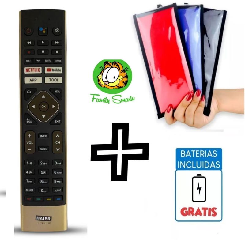 UNIVERSAL - Control Remoto Haier Smart tv 2024 + Funda