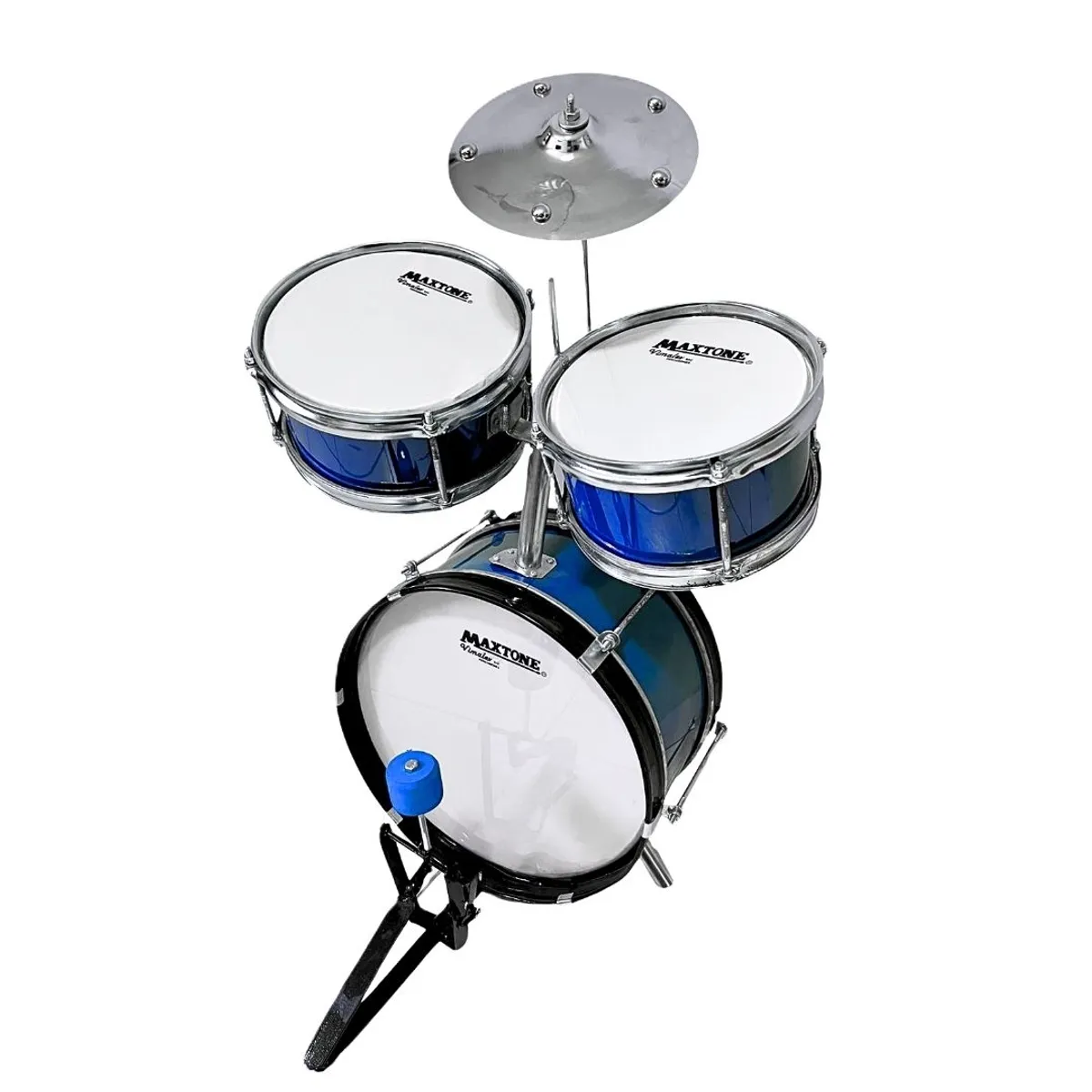MAXTONE - Batería Acústica para niños - Azul