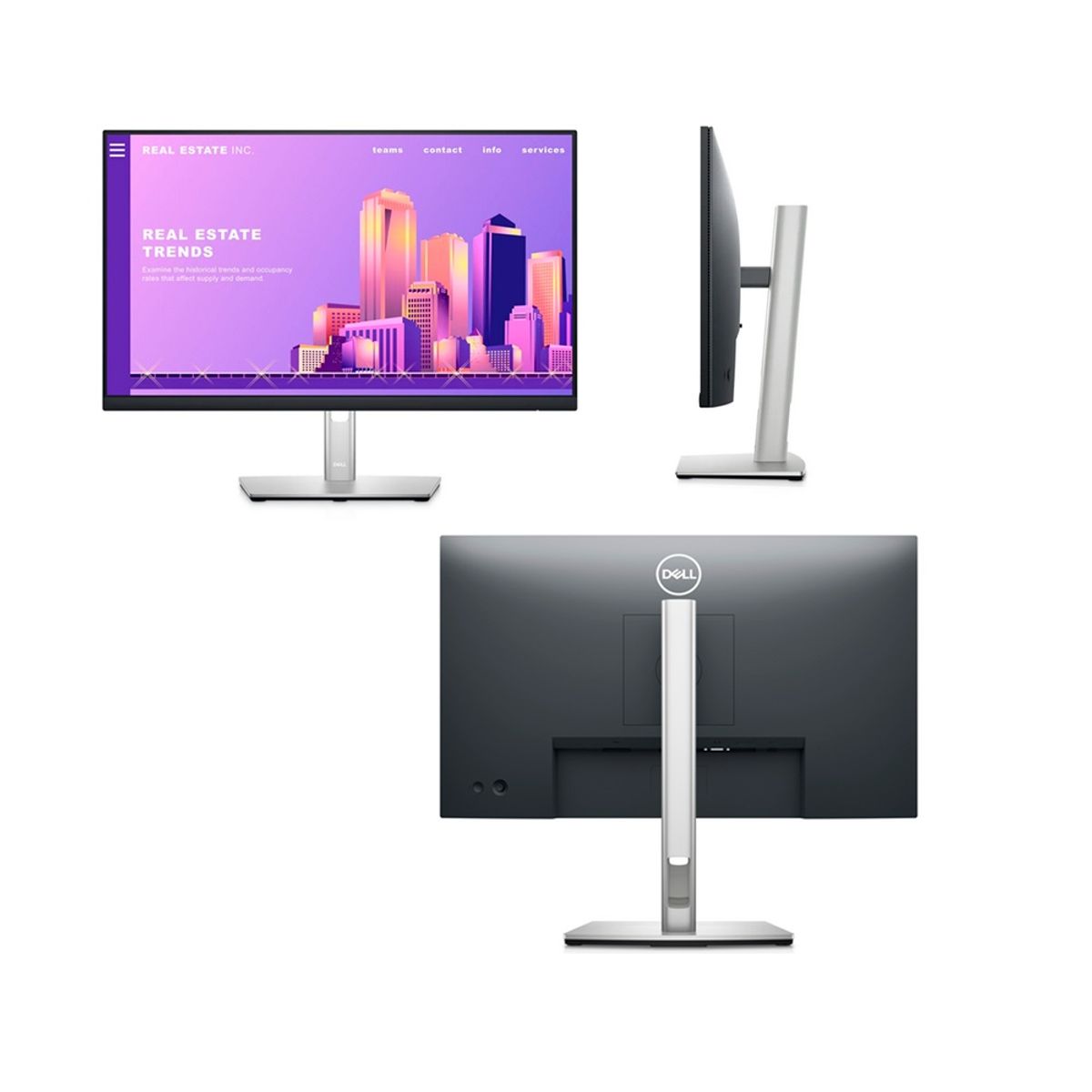 Dell - Monitor Dell p2422h 23.8 pulgadas fhd ips 1920x1080 hdmi dp vga usb3.2