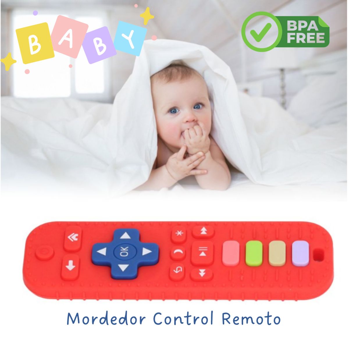 GENERICO - Mordedor de silicona Denticion para bebe