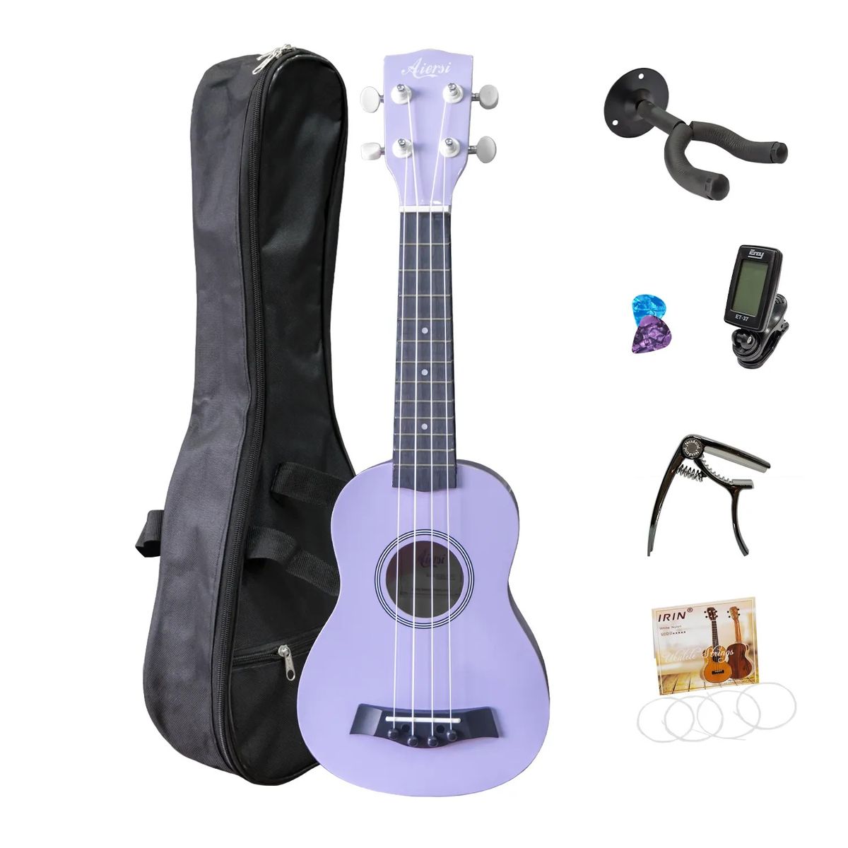 GENERICO - Pack De Ukelele Soprano Aiersi Lila