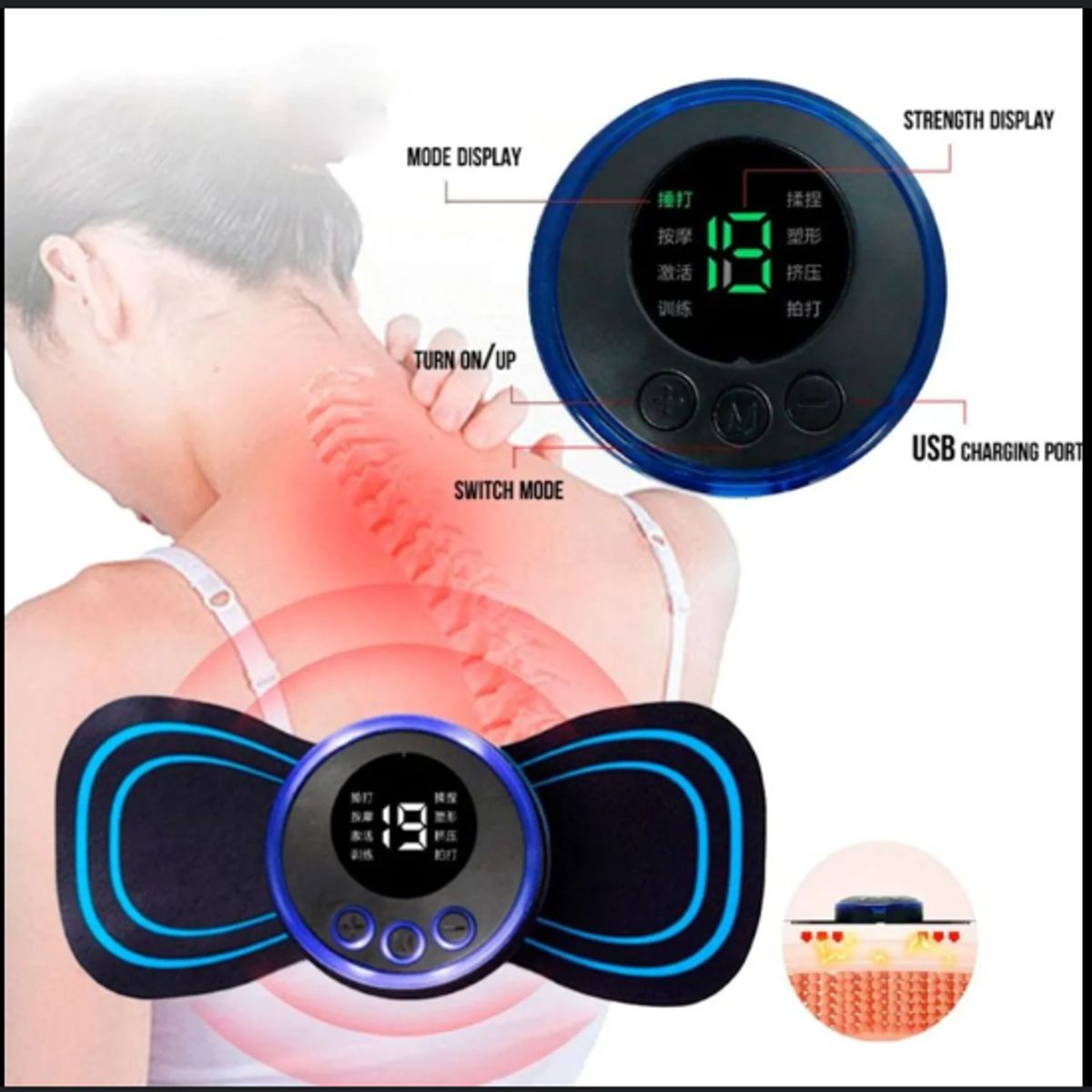 GENERICO - Masajeador De Cuello Vibrador