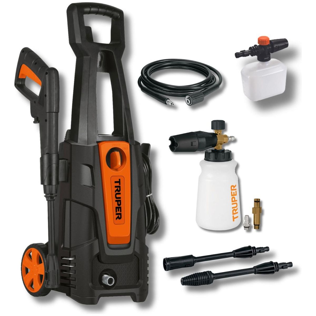 Combo Hidrolavadora 1800psi Truper + dispensador de jabon con cañon, marca TRUPER - Foto Principal