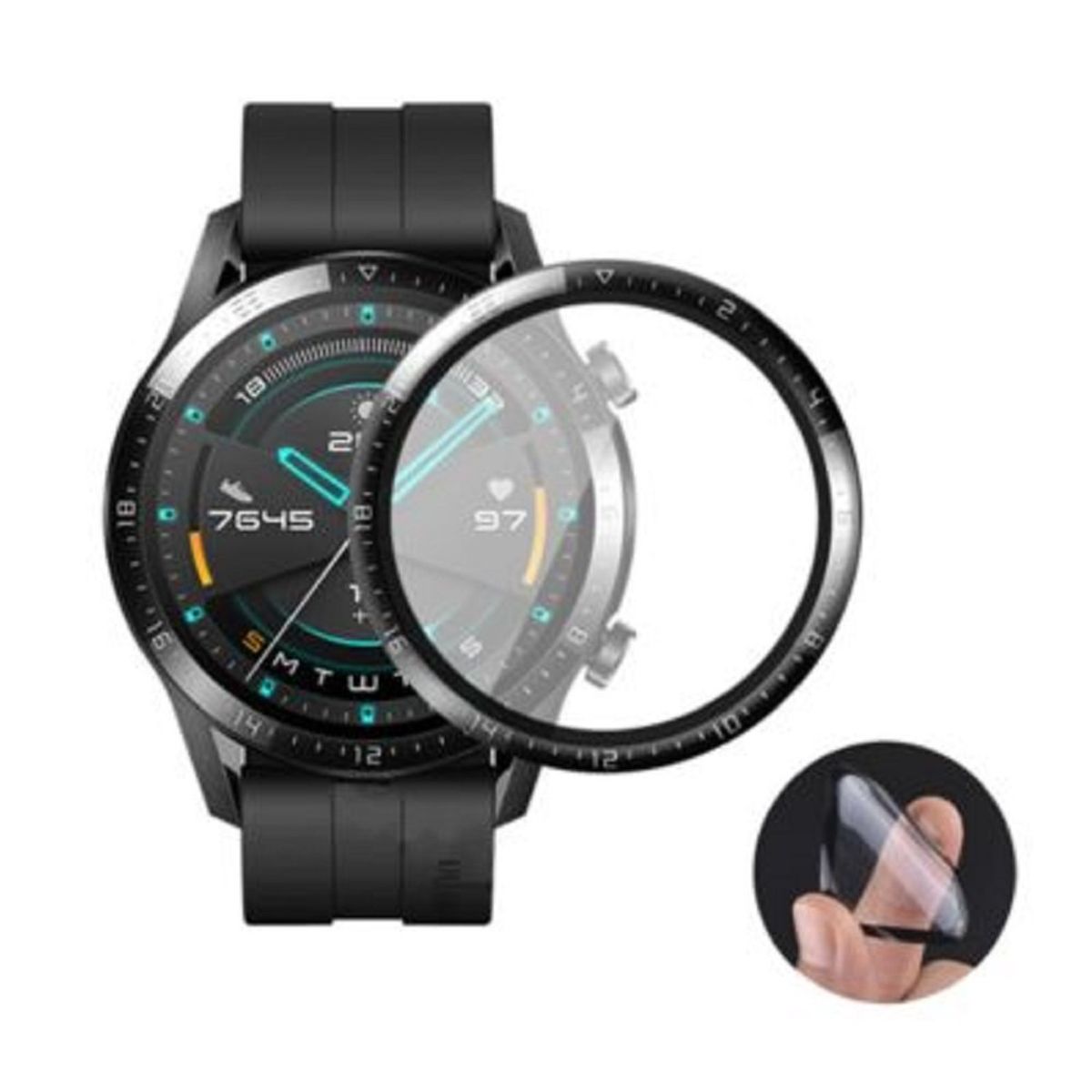 GENERICO - PROTECTOR DE PANTALLA PARA SMARTWATCH HUAWEI GT2 46MM