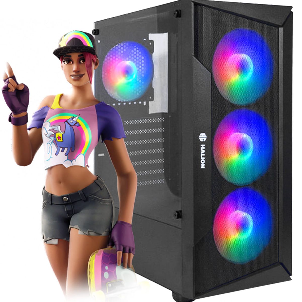 AMD - Computadora PC GAMER RYZEN 5 5600GT RAM 8GB SSD 512GB