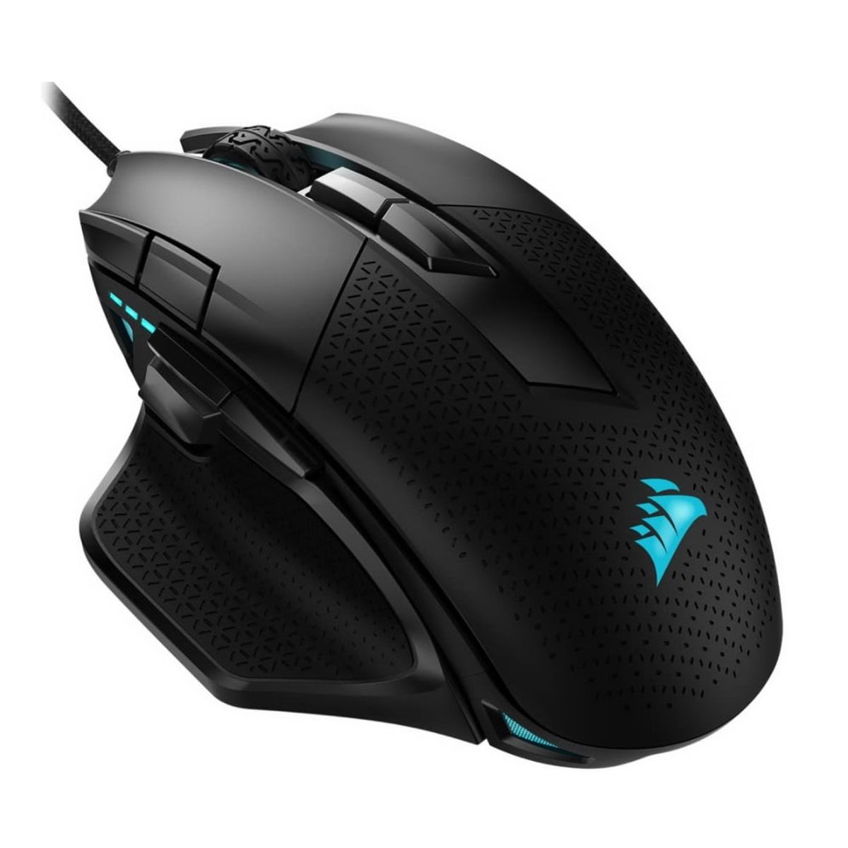 CORSAIR - Mouse Gamer Corsair Nightsword RGB 18000 DPI Cable Usb Negro