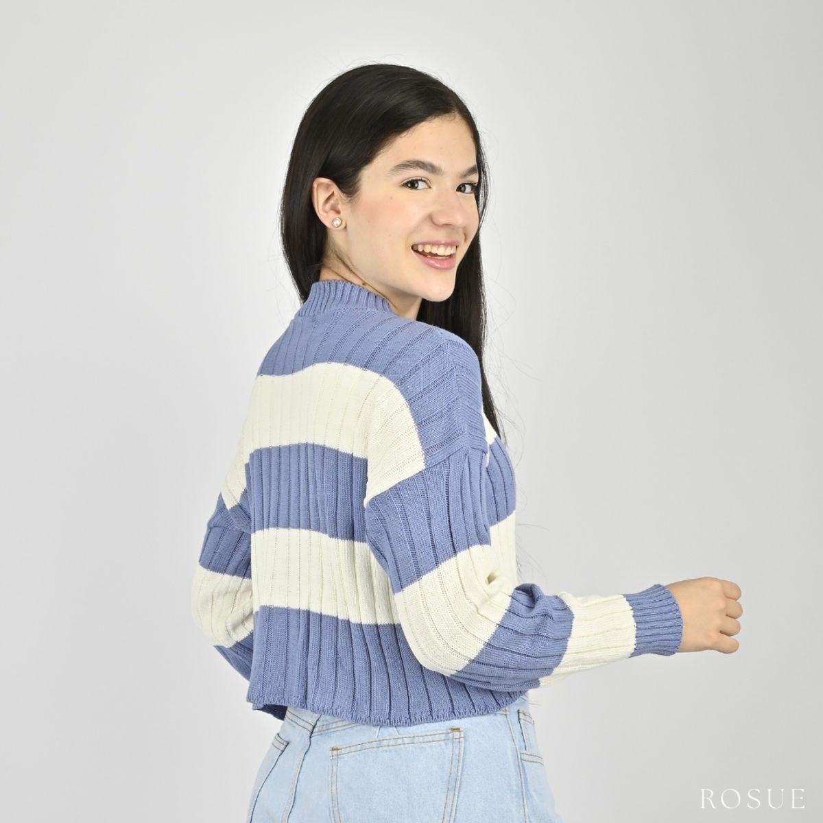 ROSUE - Chompa de Hilo Mujer de Invierno Aureline