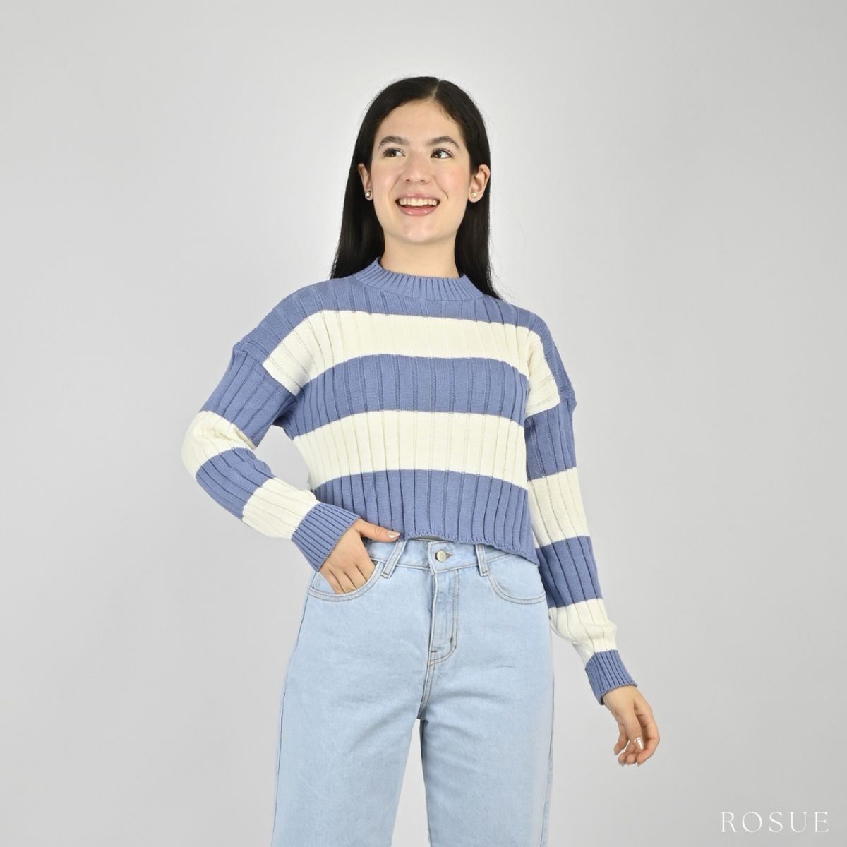 ROSUE - Chompa de Hilo Mujer de Invierno Aureline