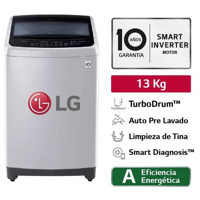 LG - LAVADORA LG TURBODRUM 13 KG CARGA SUPERIOR BLANCO - TS1366NTP